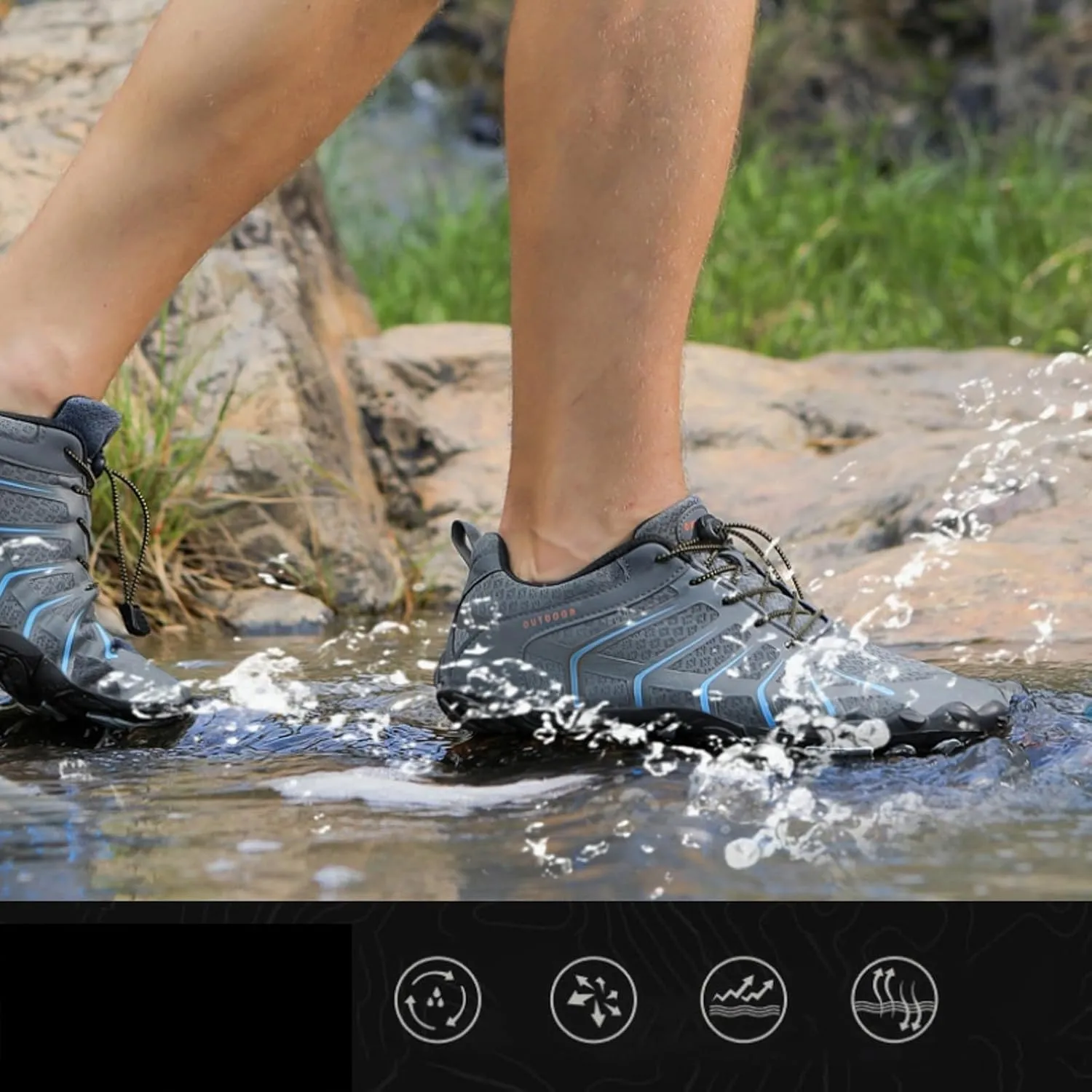 Sneakers Business Breathable Water Shoes for Women Men Beach Athletic Barefoot Shoes Summer Outdoor Sports for