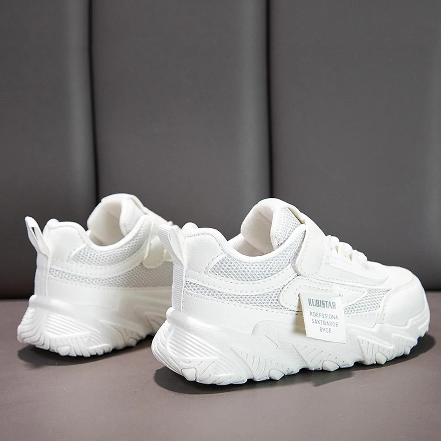 Sneakers for Girls Platform Breathable Fashion Sneakers Walking Hook and Loop Comfortable Sports Casual Tennis Shoes