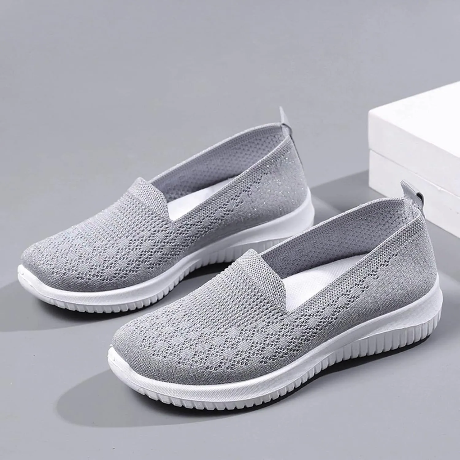 Sneakers for Women Breathable Casual Shoes Mesh Orthopedic Sneakers Outdoor Fitness Shoes for Elderly Women