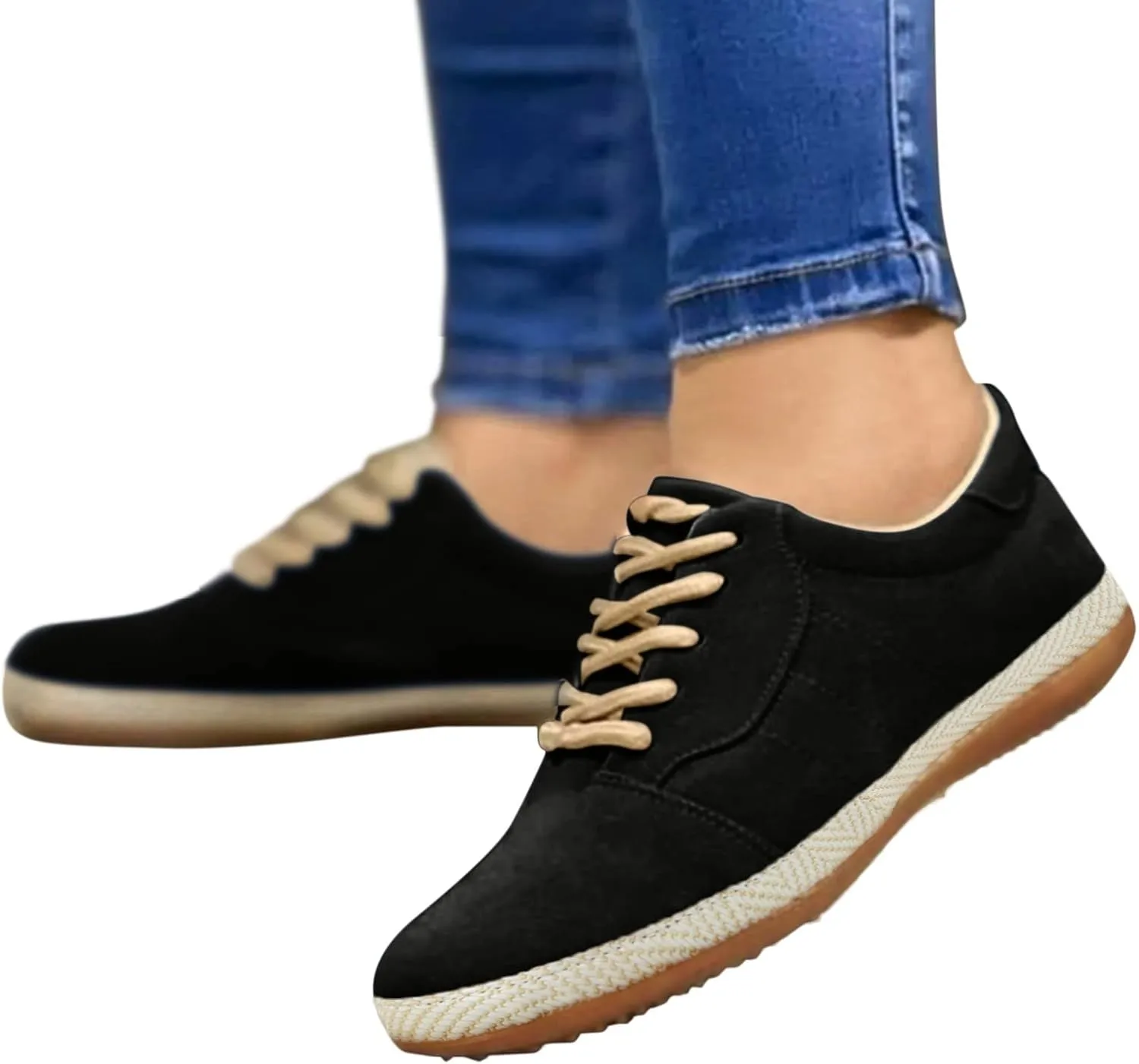 Sneakers for Women Zapatillas para Mujer Elegantes Gym Shoes Women Black Dress Shoes for Plantar Fasciitis for Women Wide Width Zapatos De Trabajo para Mujeres
