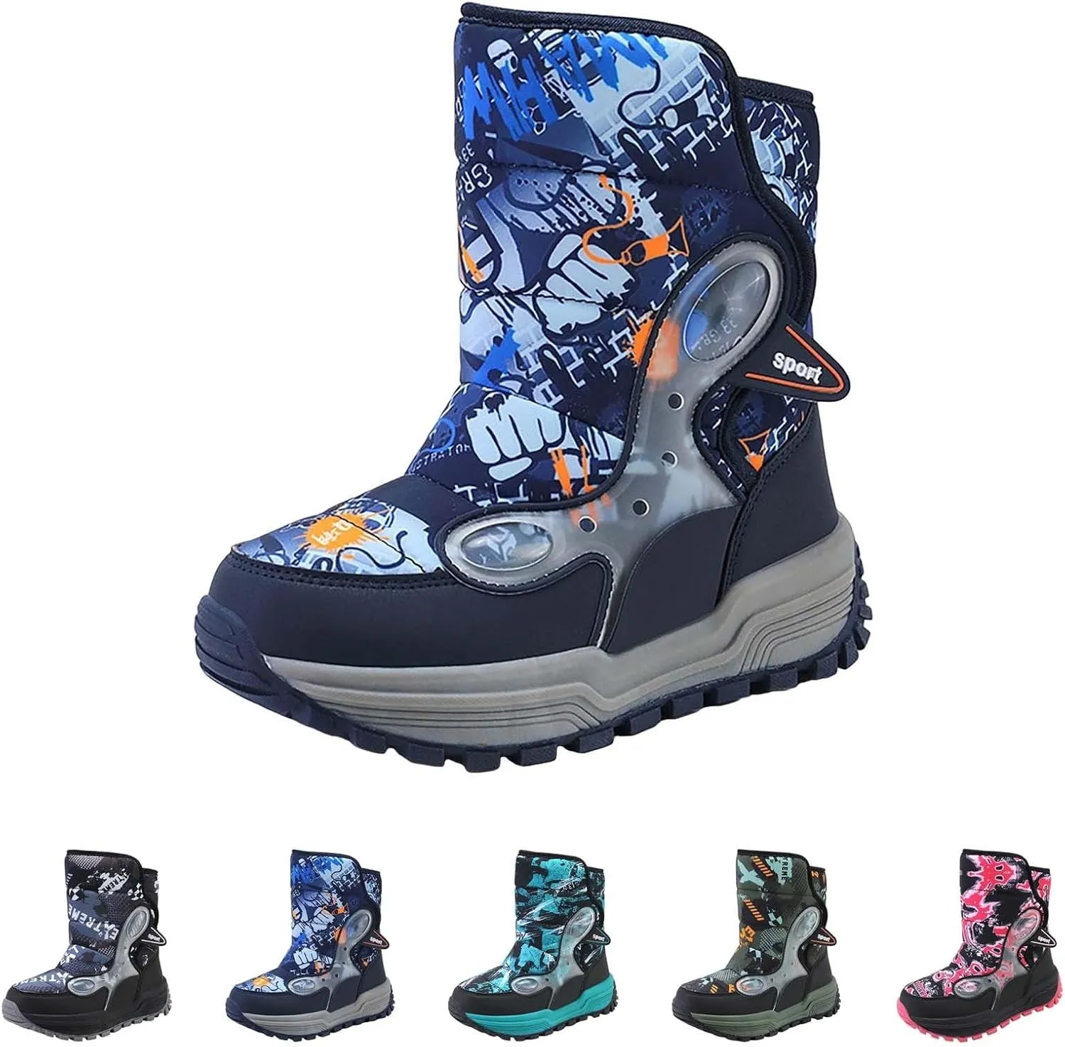 Snow Boots For Toddler Kids Snow Boots Boys Girls Mid Calf Water Proof Warm Faux Fr Lined Insulated Winter Boots