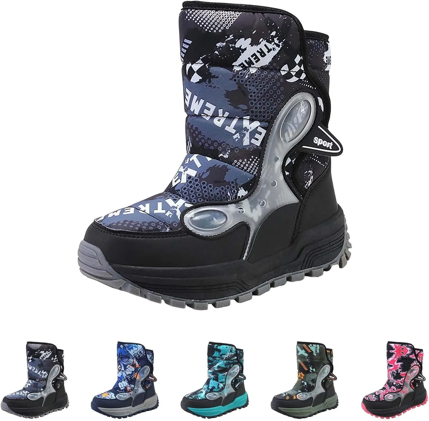 Snow Boots For Toddler Kids Snow Boots Boys Girls Mid Calf Water Proof Warm Faux Fr Lined Insulated Winter Boots