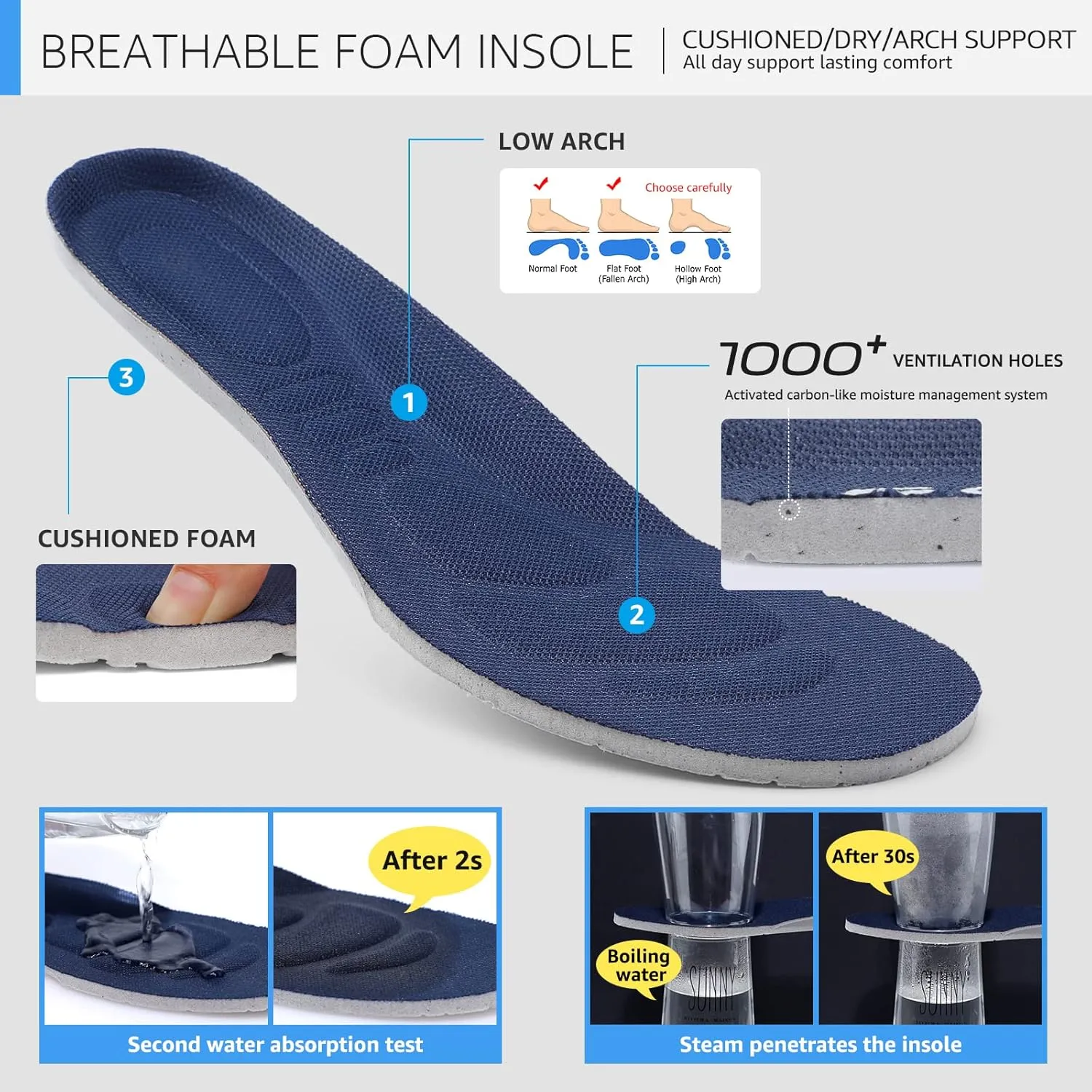 STQ Walking Shoes for Women Slip On Shoes with Arch Support Lightweight Air Cushioned Sock Sneakers