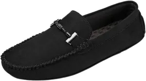 Suede Leather Mens Driving Footwear Slip on Man Formal Shoes Brown Thick Soled Business Shoes Driving Tassels Loafers Moccasins
