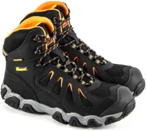 Thorogood Crosstrex 6” Waterproof Safety Toe Hiking Boots for Men - Breathable Premium Leather and Mesh with Comfort Insole and Athletic Traction Outsole; ASTM Rated