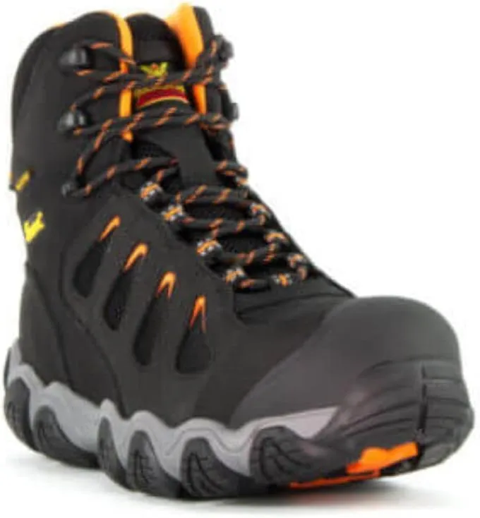 Thorogood Crosstrex 6” Waterproof Safety Toe Hiking Boots for Men - Breathable Premium Leather and Mesh with Comfort Insole and Athletic Traction Outsole; ASTM Rated