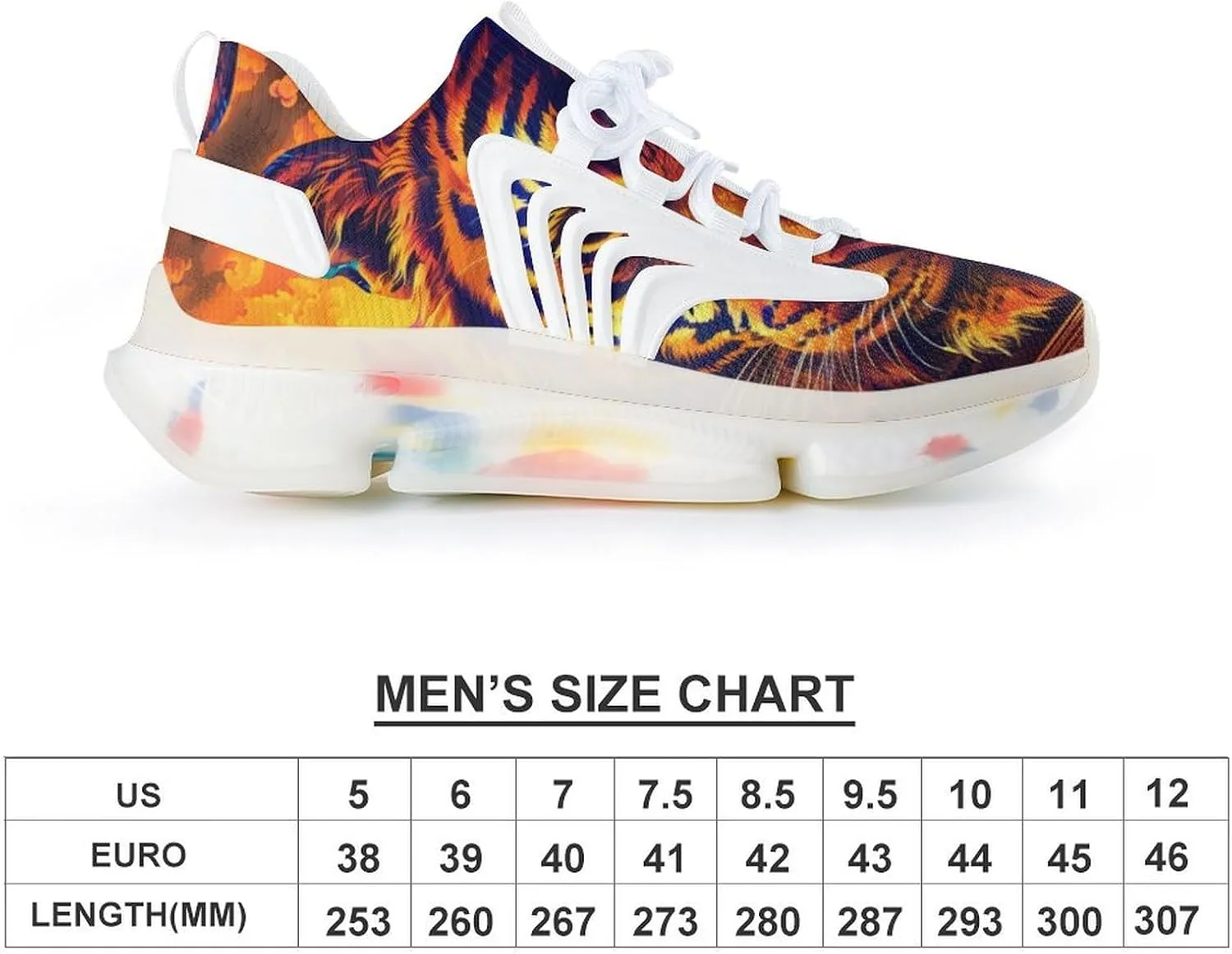 Tiger Moutain Sun Moon Men's Running Shoes Lightweight Walking Shoe Breathable Sneaker