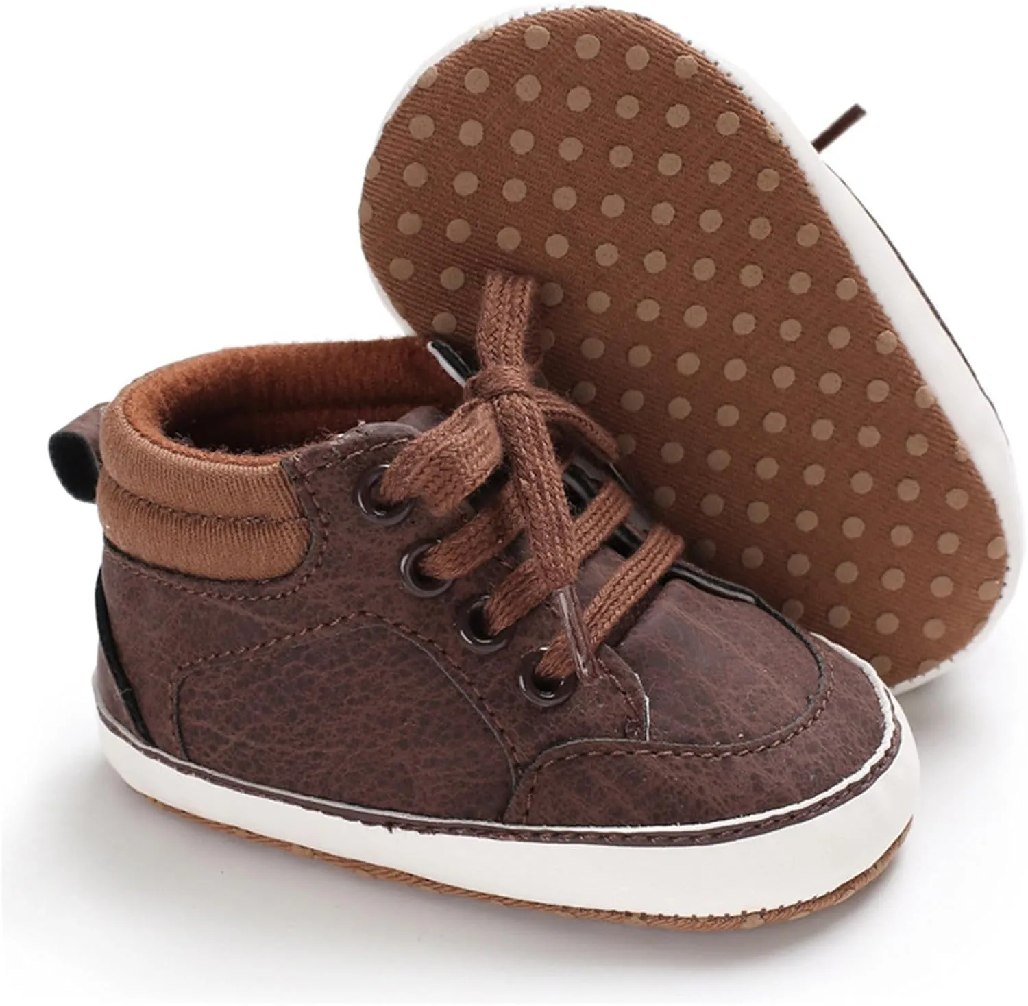 Toddler Boys Girls High Top Canvas Shoes Soft Rubber Sole Warm Sport Shoes Outdoor Casual Solid Boots with Strap