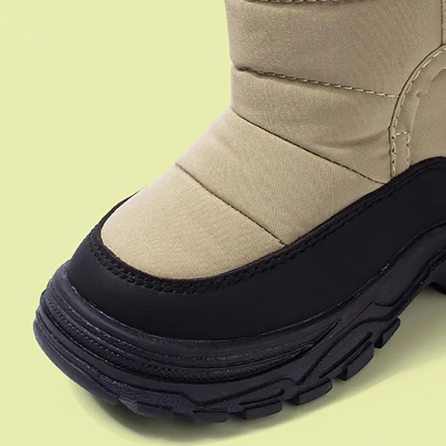 Toddler Rubber Sole Cotton Fuzzy Snow Booties Open Toe Fashion Loafers Shoes Warm Comfy Outdoor Ski Non Slip Sport Shoes