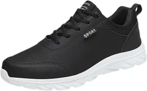 Versatile & Casual Sneaker Outdoor Men Mountaineering Casual Sport Shoes Lace Up Solid Color Running Breathable Soft
