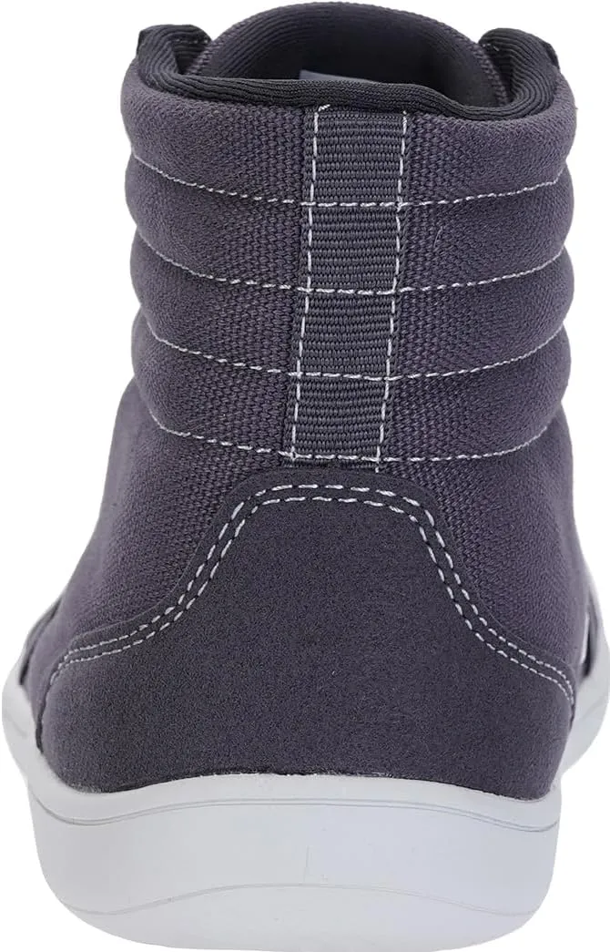 WHITIN Men's Wide Hi-top Minimalist Barefoot Sneakers | Zero Drop Sole | Cushioned Ankle Support