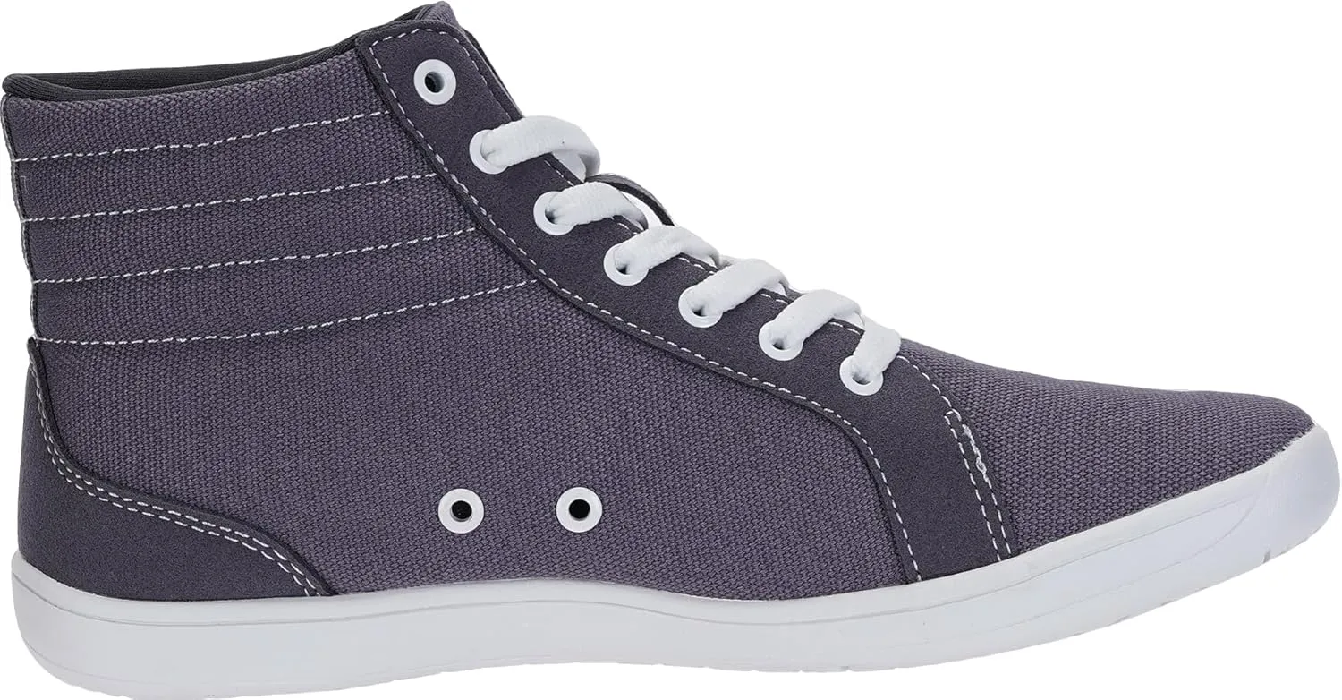 WHITIN Men's Wide Hi-top Minimalist Barefoot Sneakers | Zero Drop Sole | Cushioned Ankle Support