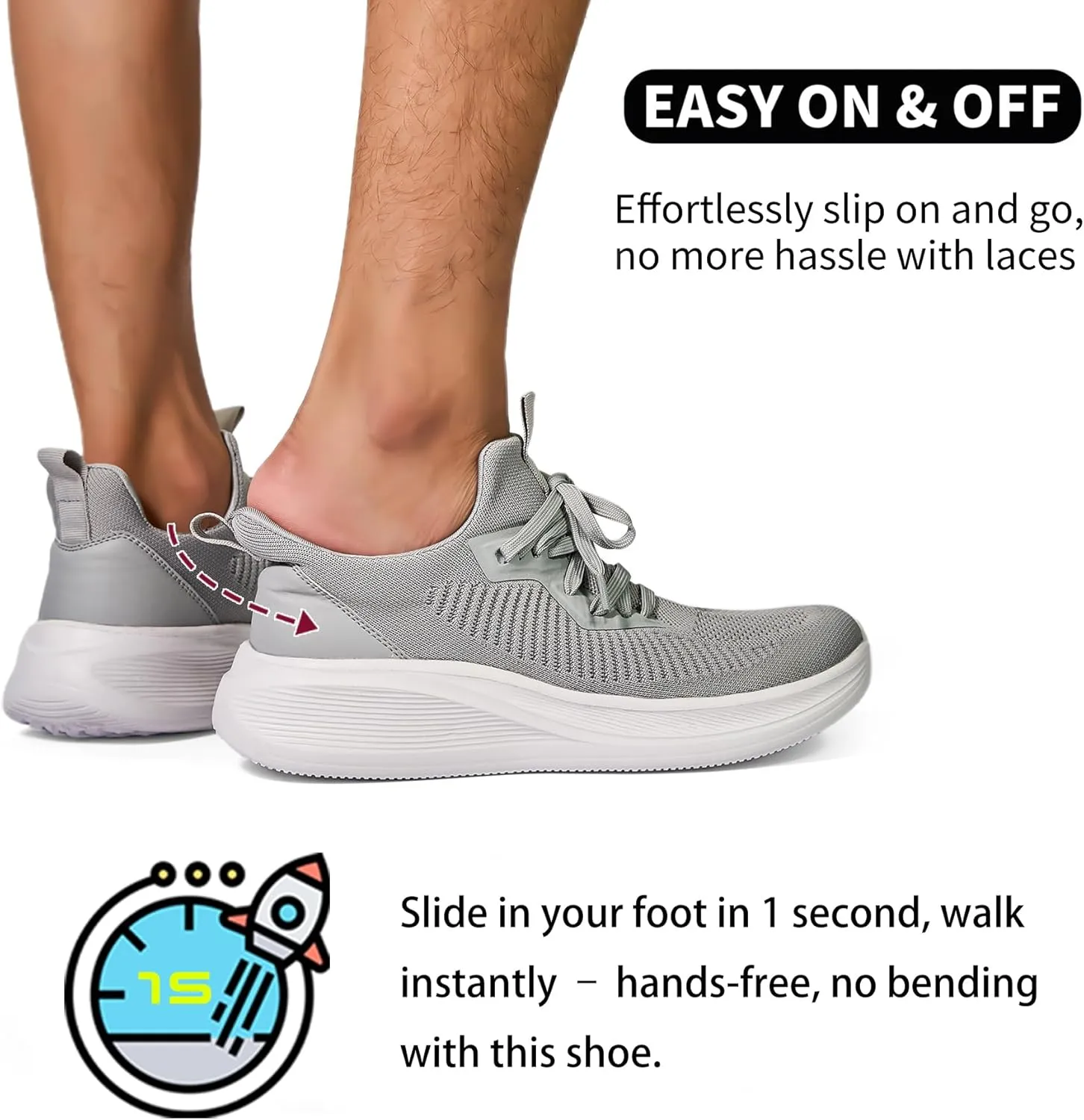 Wide Toe Box Shoes for Men Extra Wide Width Sneakers Ultra Light Road Running Shoes Non-Slip Wide Tennis Shoes Breathable Walking Shoes Athletic Gym Workout