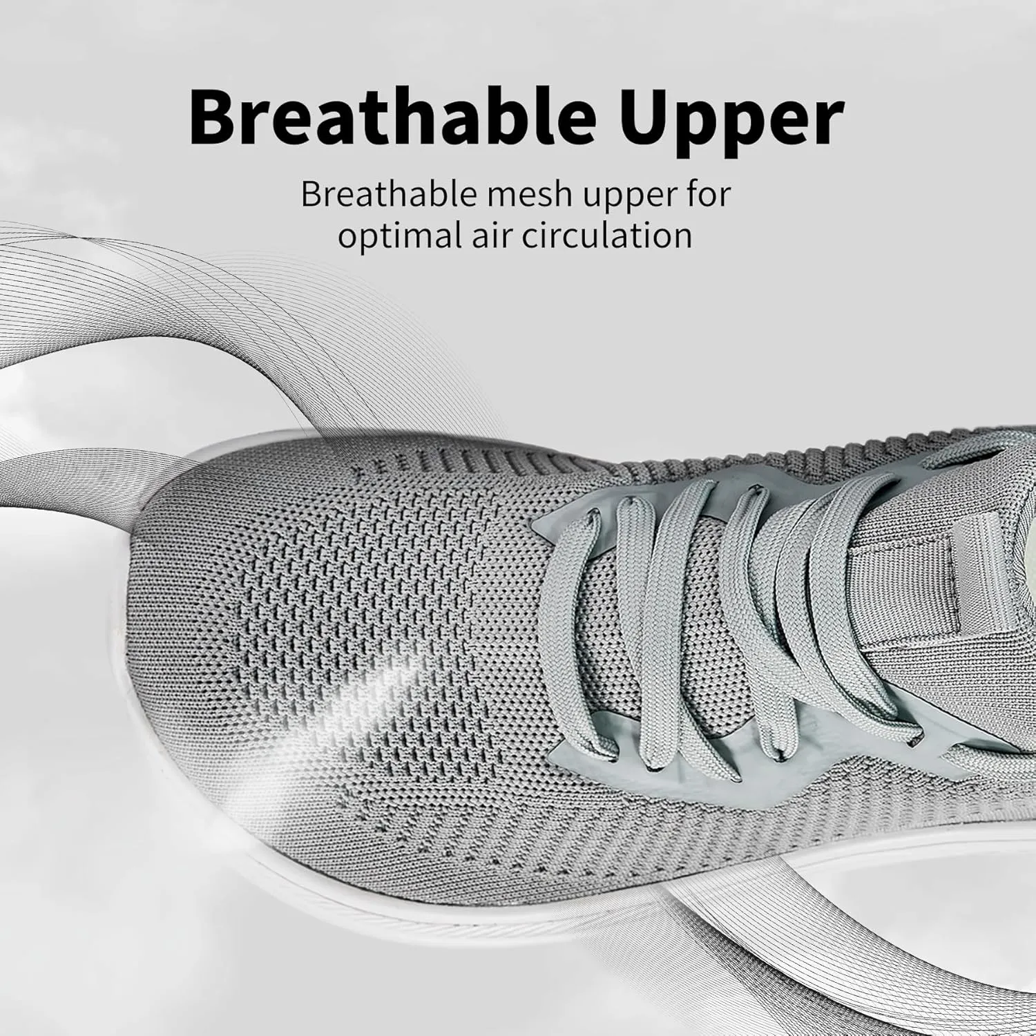 Wide Toe Box Shoes for Men Extra Wide Width Sneakers Ultra Light Road Running Shoes Non-Slip Wide Tennis Shoes Breathable Walking Shoes Athletic Gym Workout