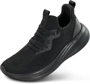 Wide Toe Box Shoes for Men Extra Wide Width Sneakers Ultra Light Road Running Shoes Non-Slip Wide Tennis Shoes Breathable Walking Shoes Athletic Gym Workout