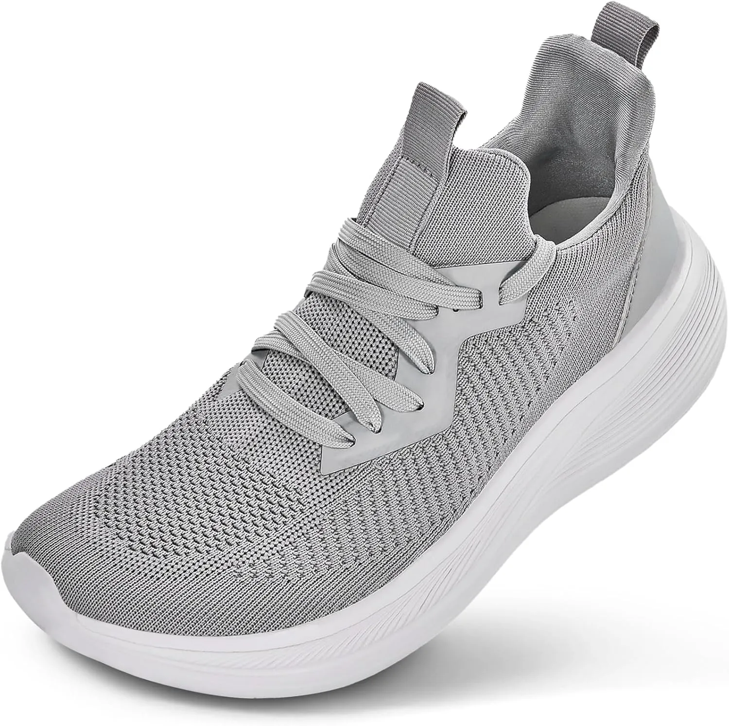Wide Toe Box Shoes for Men Extra Wide Width Sneakers Ultra Light Road Running Shoes Non-Slip Wide Tennis Shoes Breathable Walking Shoes Athletic Gym Workout