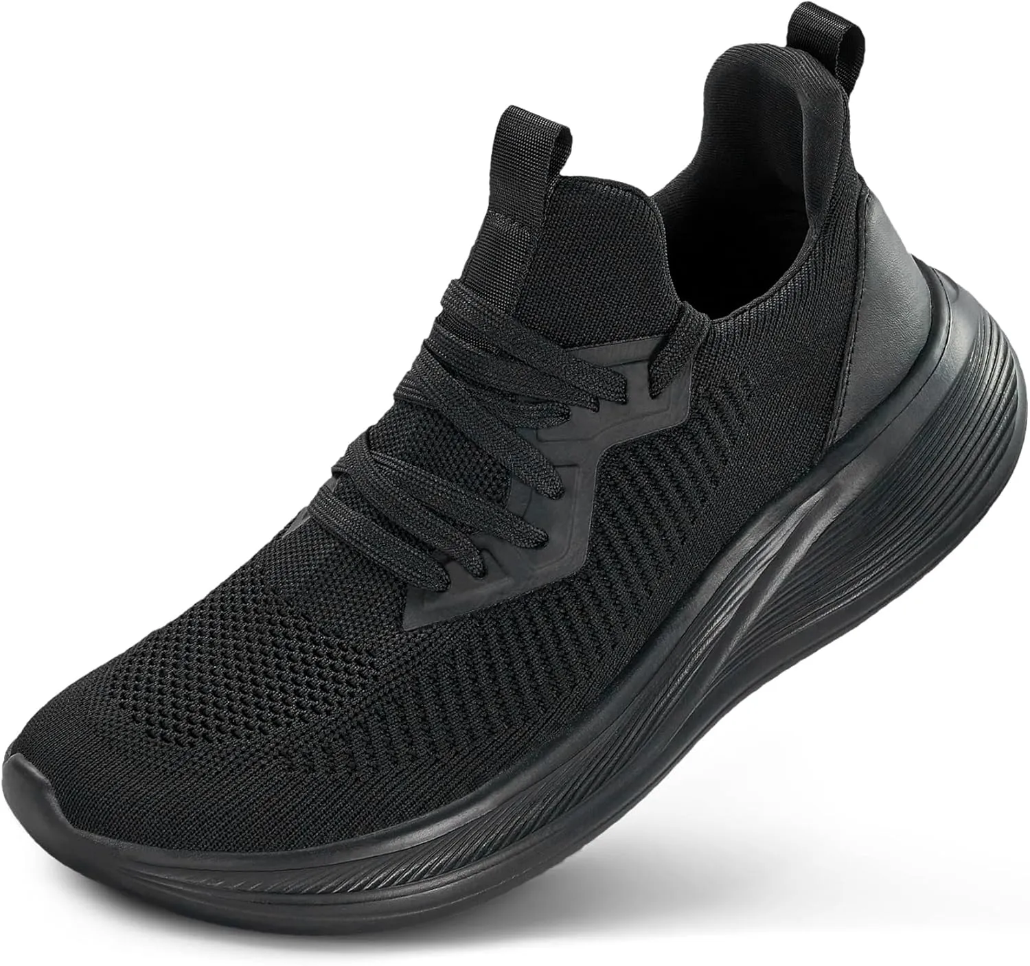 Wide Toe Box Shoes for Men Extra Wide Width Sneakers Ultra Light Road Running Shoes Non-Slip Wide Tennis Shoes Breathable Walking Shoes Athletic Gym Workout