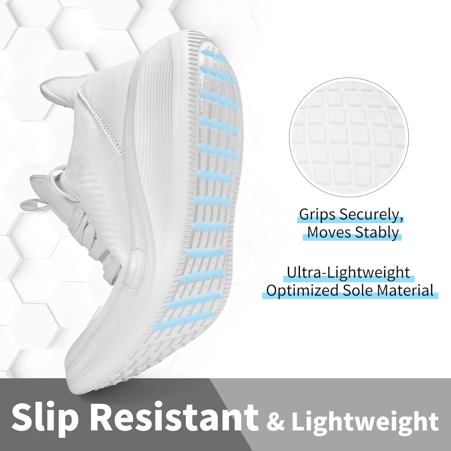 Wide Toe Box Shoes for Men Extra Wide Width Sneakers Ultra Light Road Running Shoes Non-Slip Wide Tennis Shoes Breathable Walking Shoes Athletic Gym Workout
