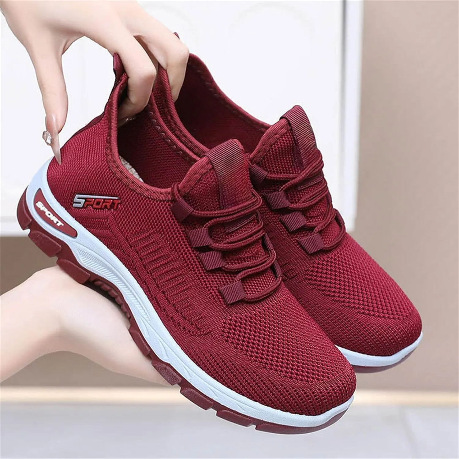 Wide Toe Box Shoes for Women Men Gym Tennis Athletic Mesh Sneakers Non-Slip Ultra Light Running Sneaker Lightweight Breathable Walking Shoes Tennis Workout Training Arch Support Shoe