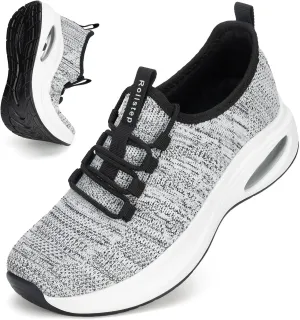 Wide Toe Box Shoes Women Extra Wide Width Sneakers Air Cushion Road Running Shoes Ultra Light Tennis Gym Workout Training Shoes Breathable Walking Shoes with Arch Support