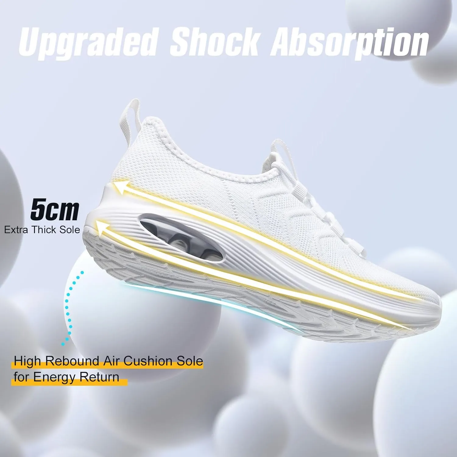 Wide Toe Box Shoes Women Extra Wide Width Sneakers Air Cushion Road Running Shoes Ultra Light Tennis Gym Workout Training Shoes Breathable Walking Shoes with Arch Support