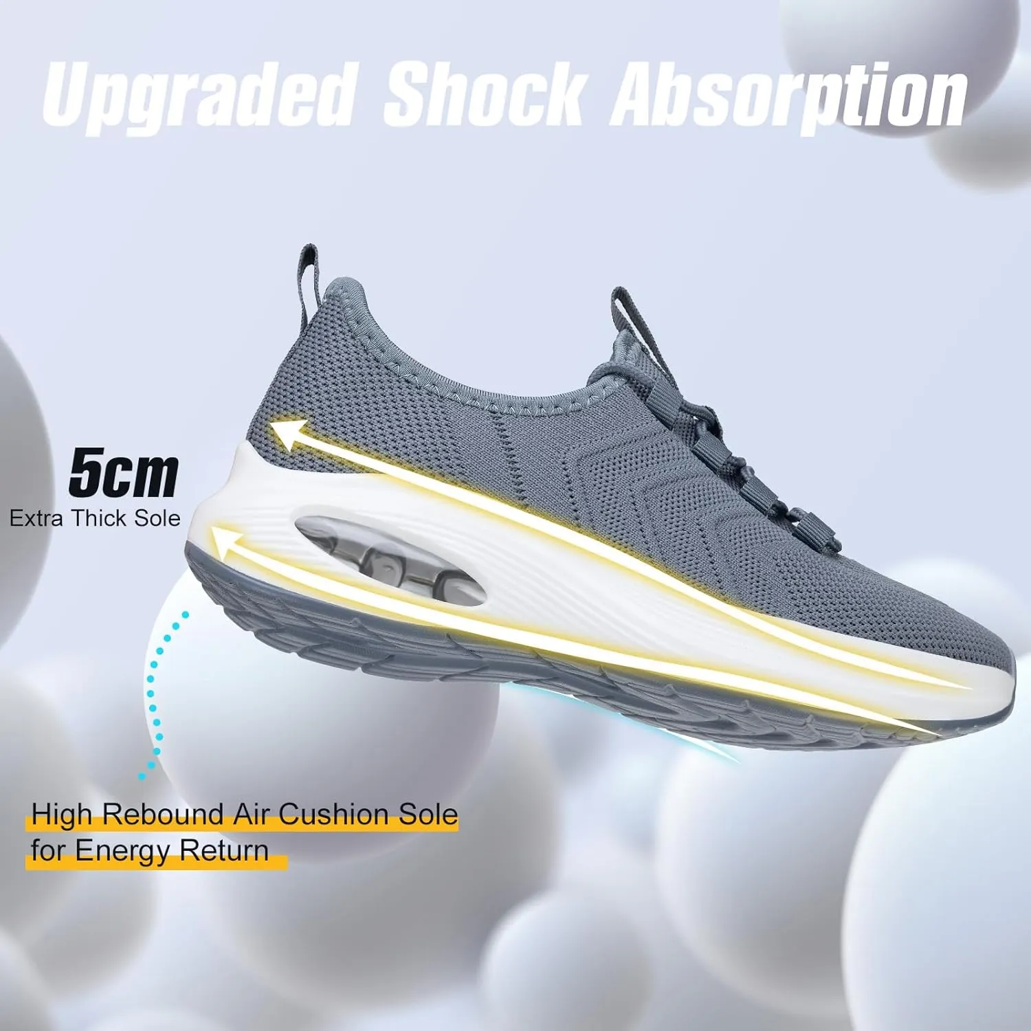 Wide Toe Box Shoes Women Extra Wide Width Sneakers Air Cushion Road Running Shoes Ultra Light Tennis Gym Workout Training Shoes Breathable Walking Shoes with Arch Support