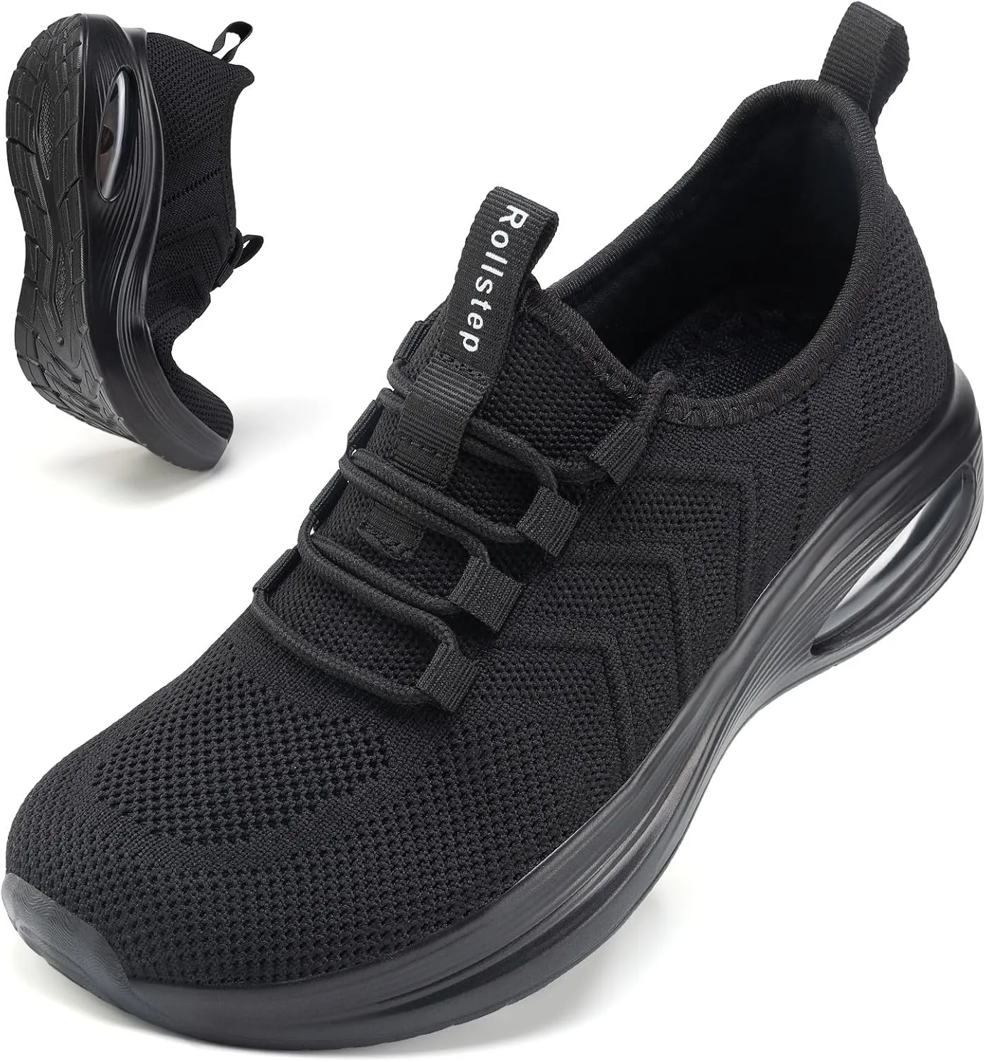 Wide Toe Box Shoes Women Extra Wide Width Sneakers Air Cushion Road Running Shoes Ultra Light Tennis Gym Workout Training Shoes Breathable Walking Shoes with Arch Support