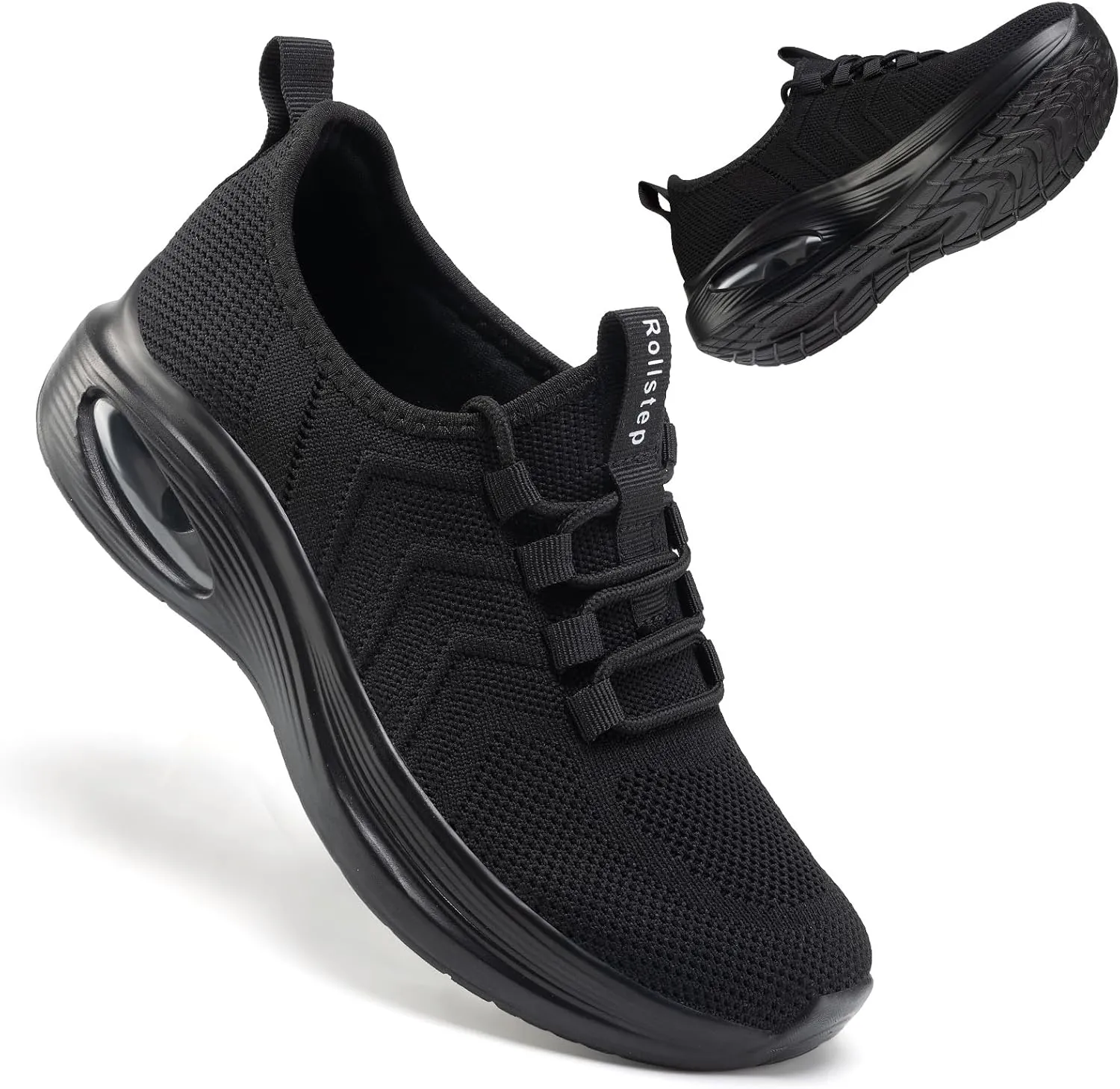 Wide Toe Box Shoes Women Extra Wide Width Sneakers Air Cushion Road Running Shoes Ultra Light Tennis Gym Workout Training Shoes Breathable Walking Shoes with Arch Support