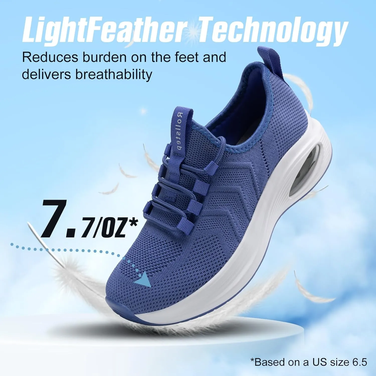 Wide Toe Box Shoes Women Extra Wide Width Sneakers Air Cushion Road Running Shoes Ultra Light Tennis Gym Workout Training Shoes Breathable Walking Shoes with Arch Support