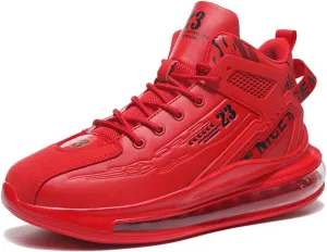 WILTENA Men's Fashion High Top Air Cushion Basketball Shoes Boy's Sports Tennis Running Sneakers Comfy Casual Walking Shoes for Men