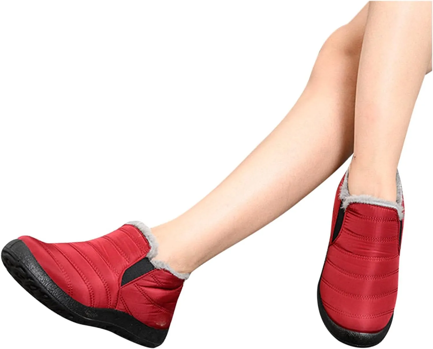 Winter Boots for Women Fashion Shoes Snow Ladies Women Snow Boots Winter Shoes with Hook Loop Women Winter Boot Slip On Steel Toe Boots for Men Men's Snow Booties