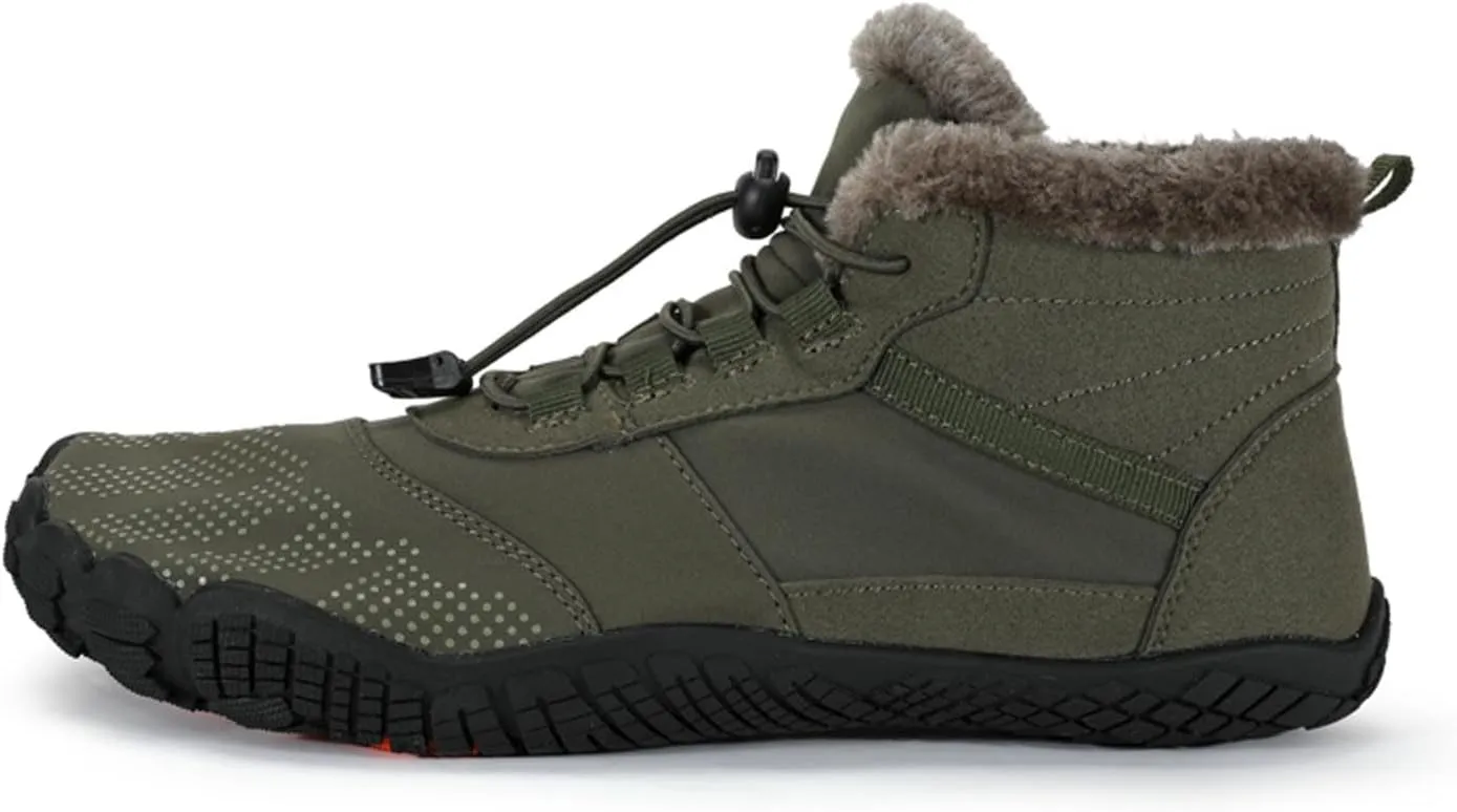 Winter Hiking Shoes Wide Toe Barefoot Shoes, Walking Hiking Boots for Women Men Trail Running Non-Slip