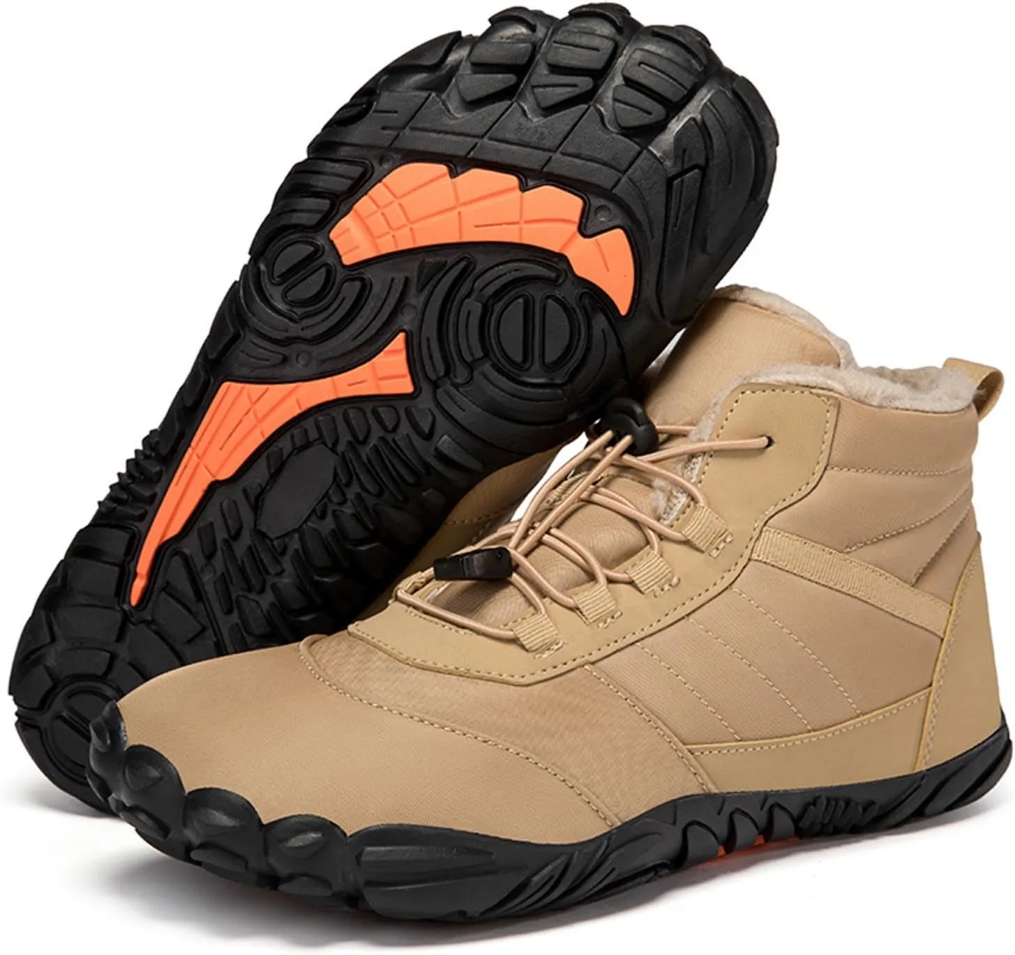 Winter Hiking Shoes Wide Toe Barefoot Shoes, Walking Hiking Boots for Women Men Trail Running Non-Slip