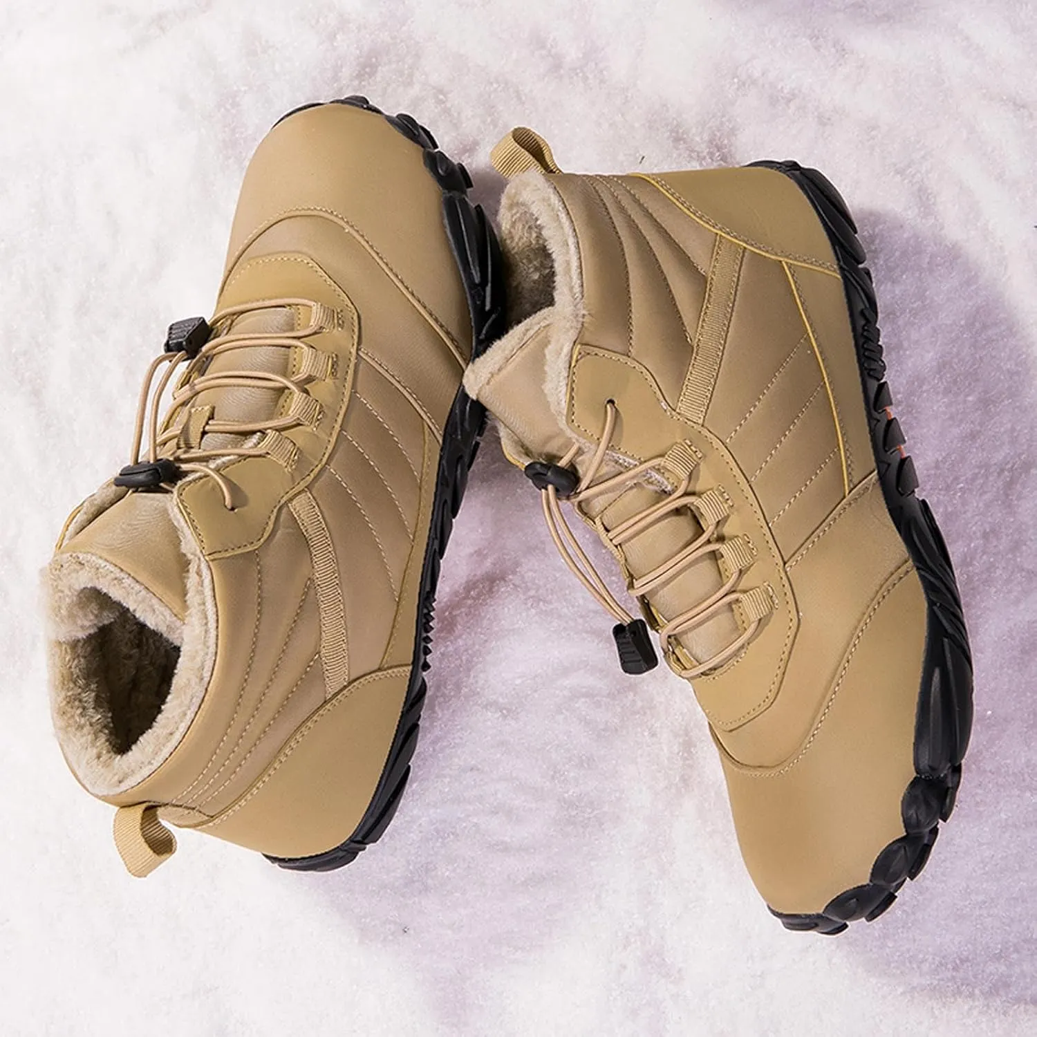Winter Hiking Shoes Wide Toe Barefoot Shoes, Walking Hiking Boots for Women Men Trail Running Non-Slip