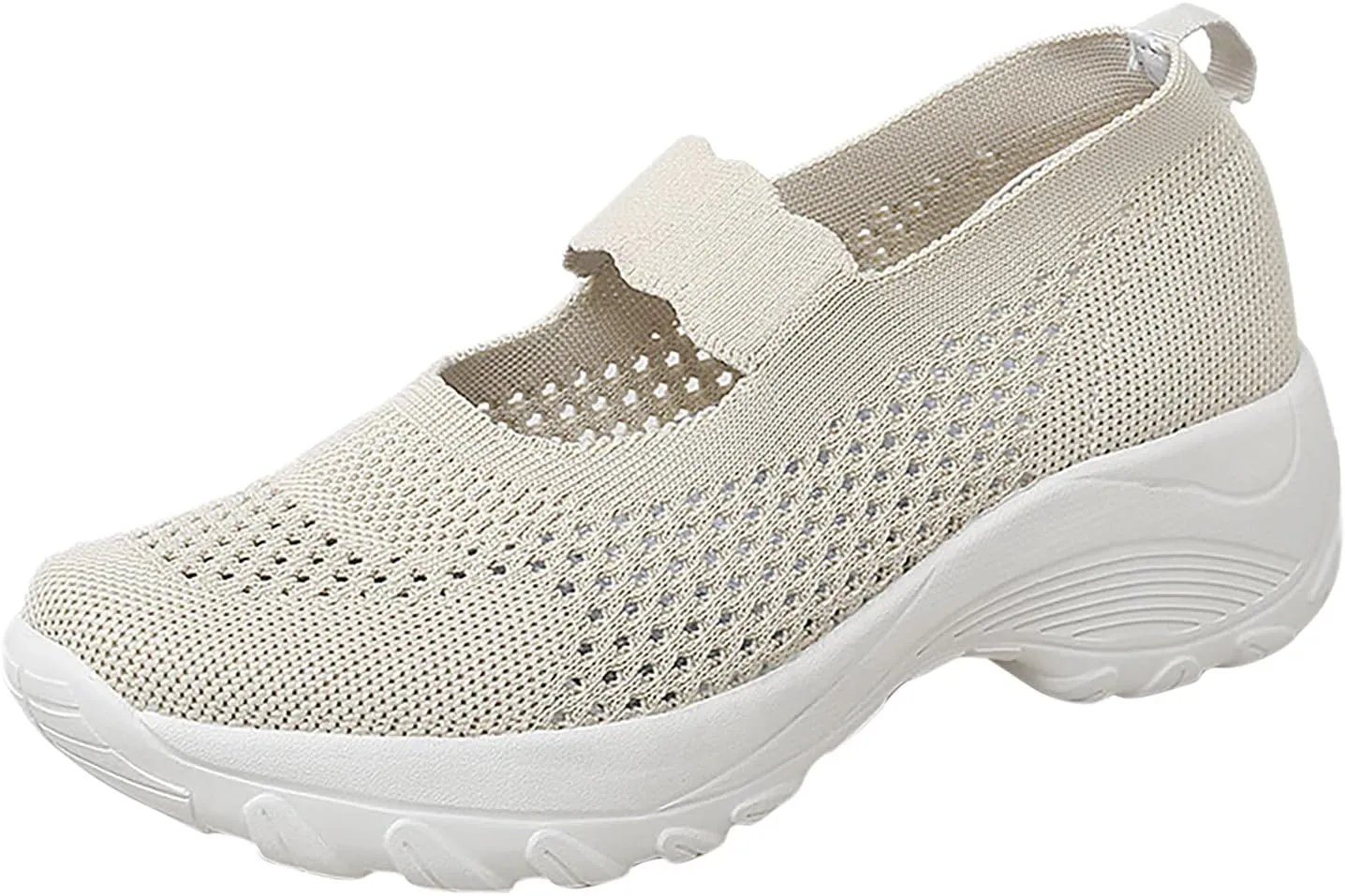 Women Casual Slip On Shoes Comfortable Walking Sneakers Lightweight Canvas Flats Non Slip Breathable Loafers