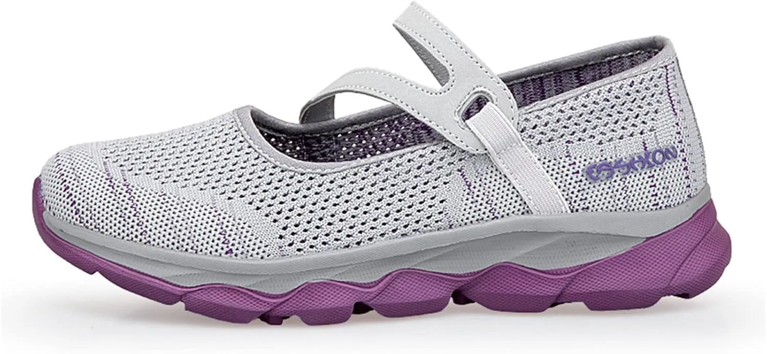Women Casual Slip On Sneakers Breathable Walking Shoes Lightweight Canvas Comfortable Flats Non Slip Loafers