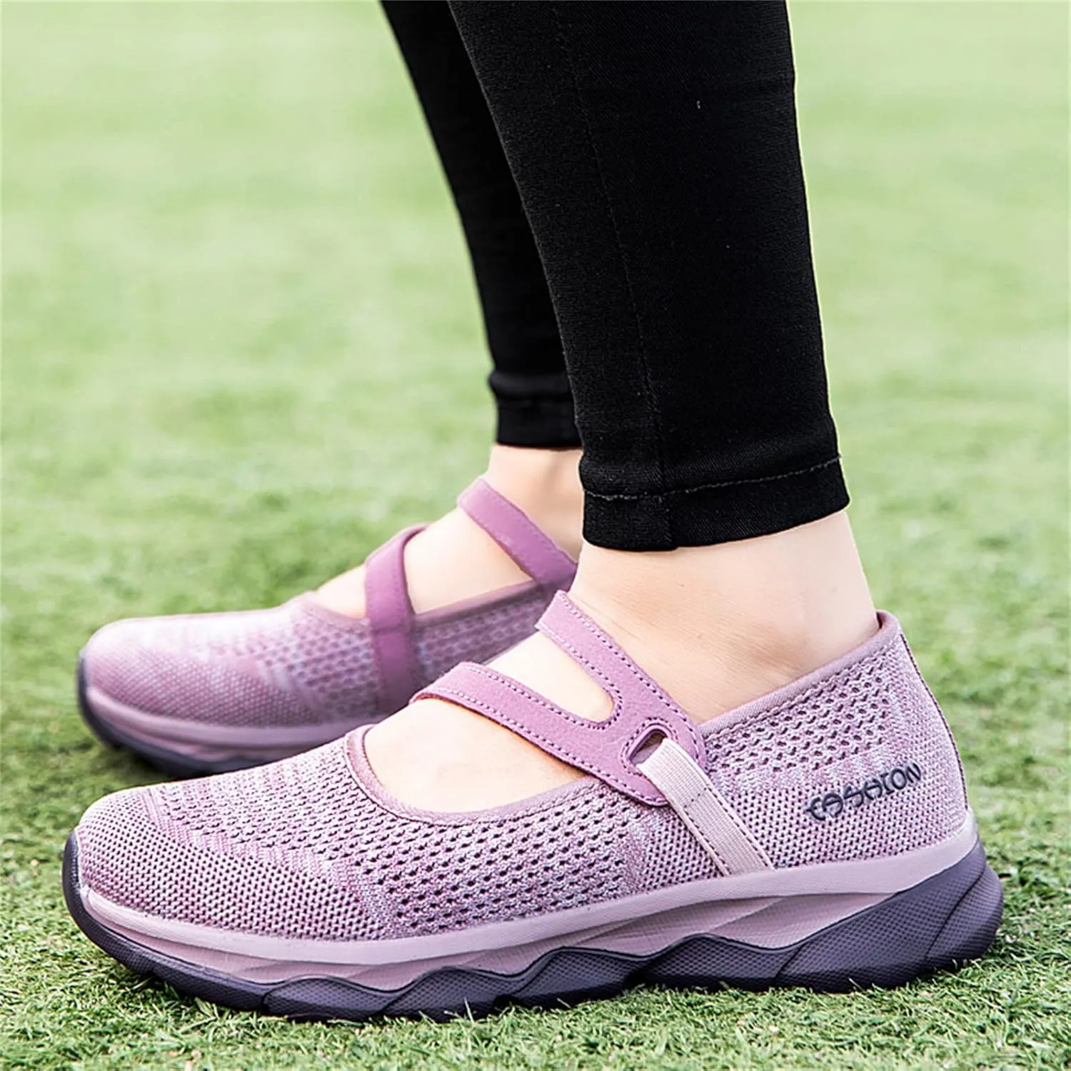 Women Casual Slip On Sneakers Breathable Walking Shoes Lightweight Canvas Comfortable Flats Non Slip Loafers