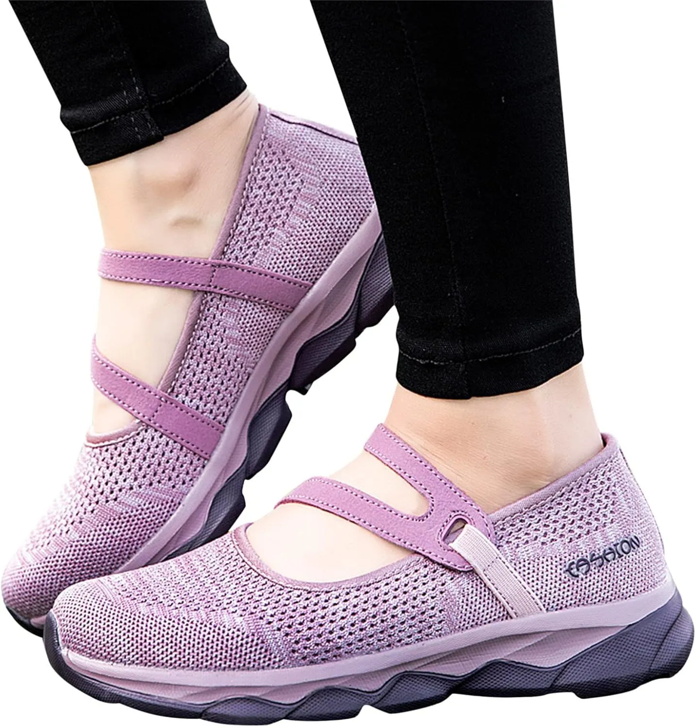 Women Casual Slip On Sneakers Breathable Walking Shoes Lightweight Canvas Comfortable Flats Non Slip Loafers