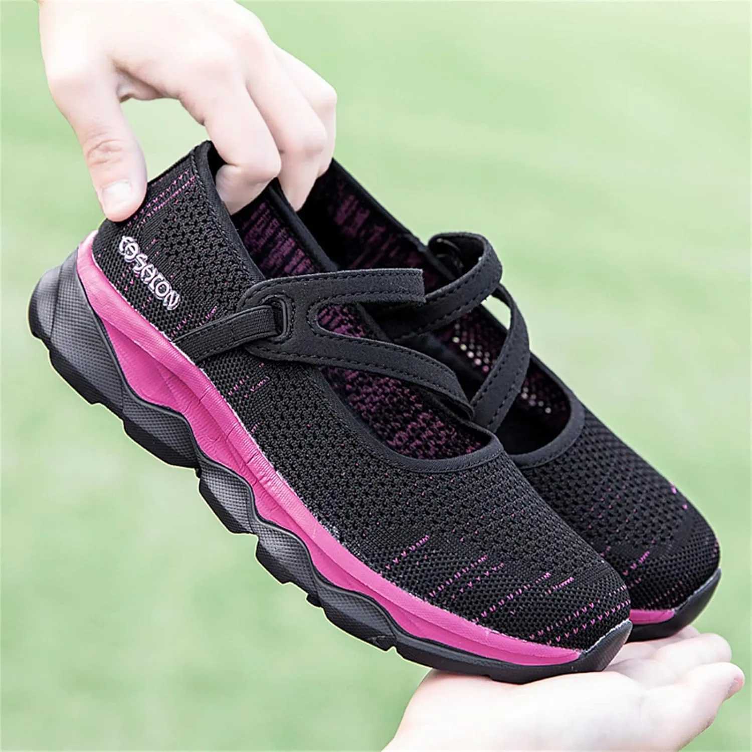 Women Casual Slip On Sneakers Breathable Walking Shoes Lightweight Canvas Comfortable Flats Non Slip Loafers