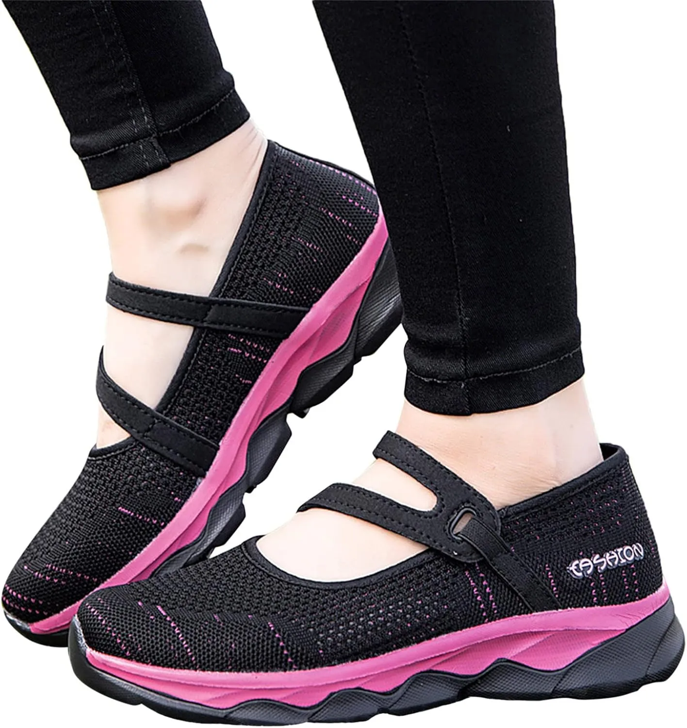 Women Casual Slip On Sneakers Breathable Walking Shoes Lightweight Canvas Comfortable Flats Non Slip Loafers