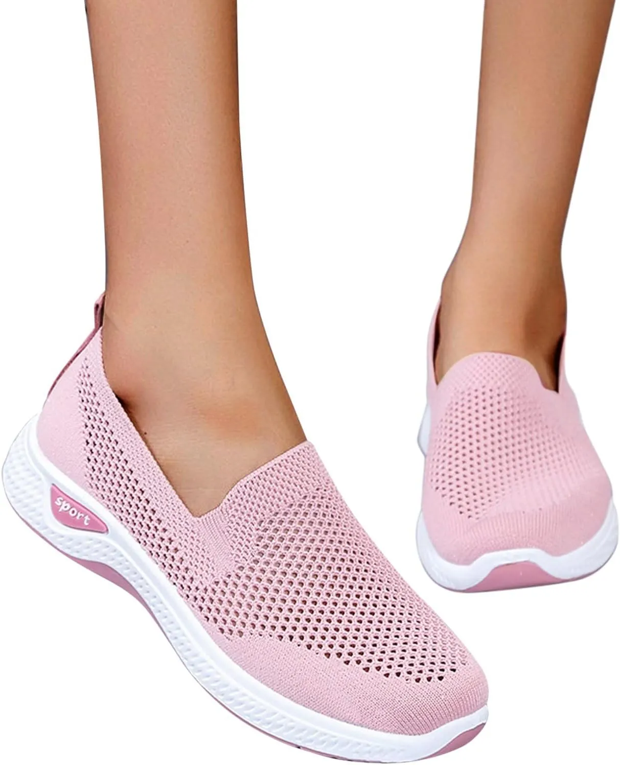 Women Casual Slip On Sneakers Lightweight Walking Shoes Comfortable Canvas Flats Non Slip Breathable Loafers