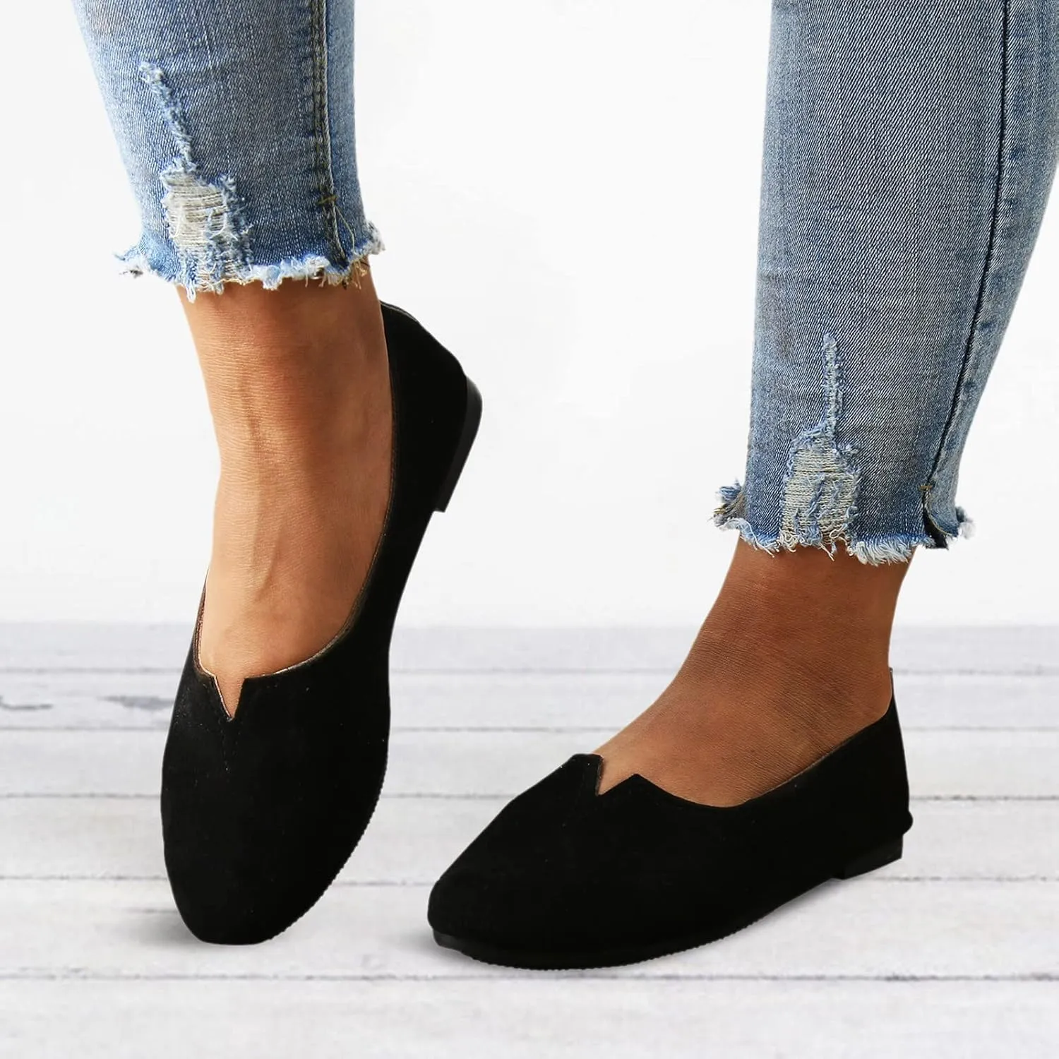 Women Flat Shoes Slip On Shallow Mouth Simple Single Shoes Casual Work Platform Sandals for Women Size 8