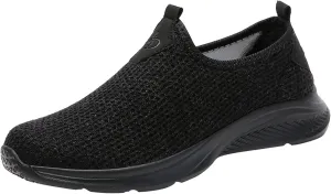Women Lightweight Slip On Shoes Casual Comfortable Walking Sneakers Canvas Flats Non Slip Breathable Loafers
