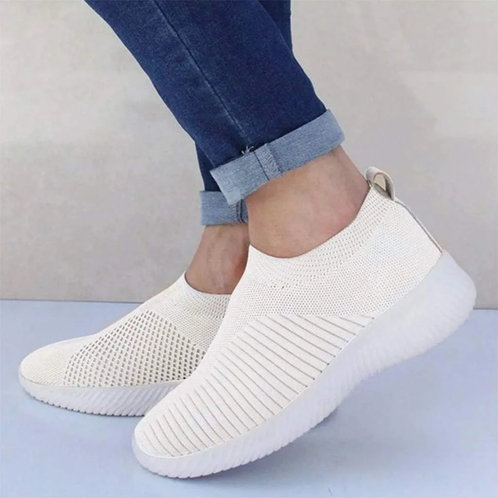 Women Outdoor Mesh Shoes Casual Slip On Comfortable Soles Running Sports Shoes Woman Work Out Womens Snicker