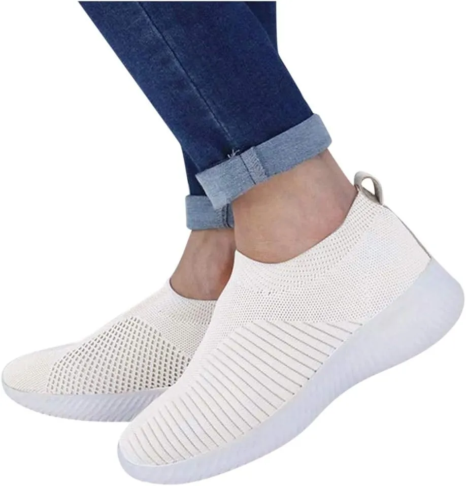 Women Outdoor Mesh Shoes Casual Slip On Comfortable Soles Running Sports Shoes Woman Work Out Womens Snicker