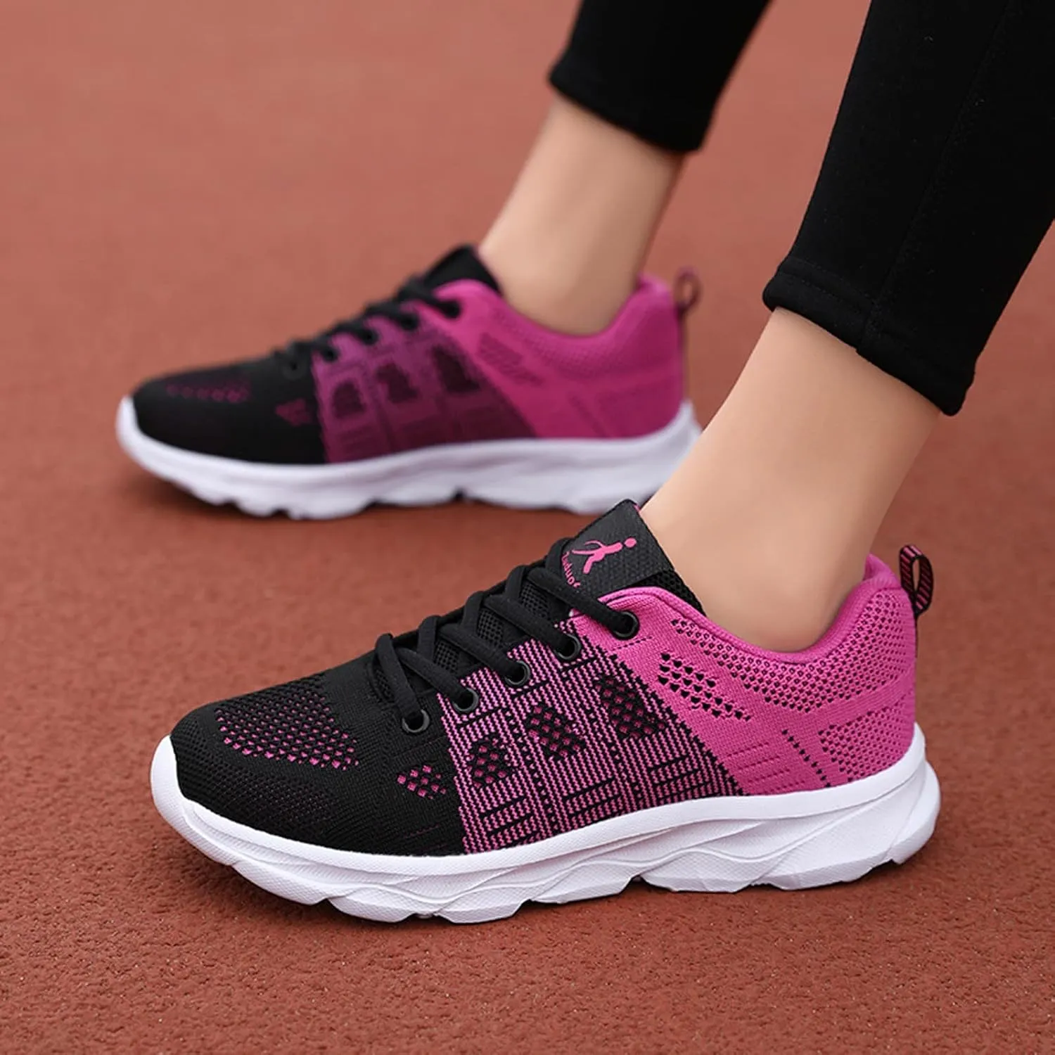 Women Running Shoes Lightweight Tennis Shoes Non Slip Walking Sneakers Breathable Workout Shoes Comfy Athletic Shoes