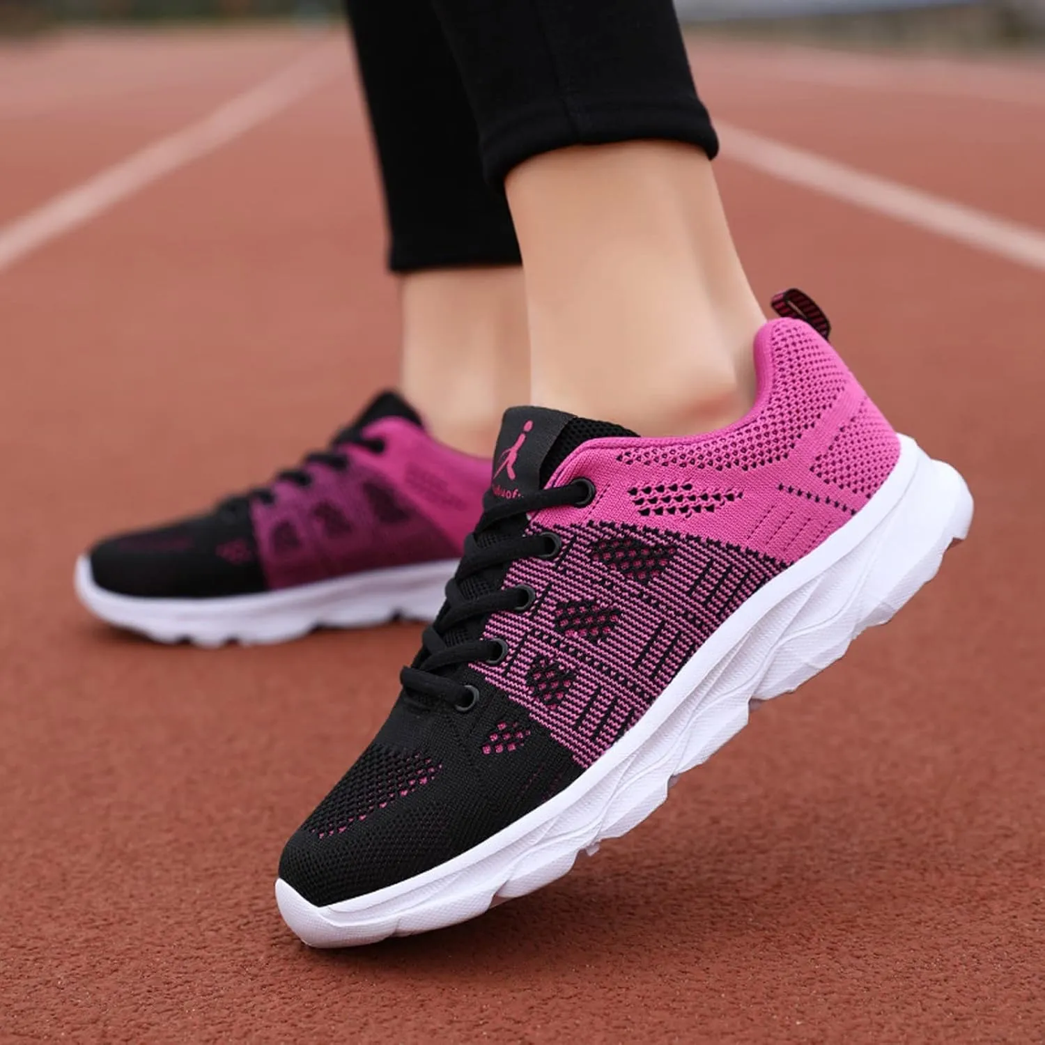 Women Running Shoes Lightweight Tennis Shoes Non Slip Walking Sneakers Breathable Workout Shoes Comfy Athletic Shoes