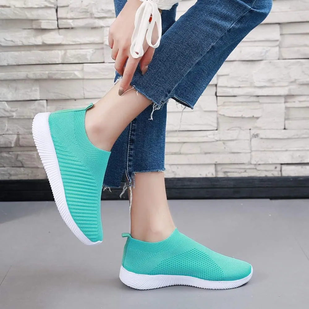 Women Running Shoes Women's Comfortable Fashion Sneakers Slip on Shoes for Women Non Slip Gym Workout Shoes