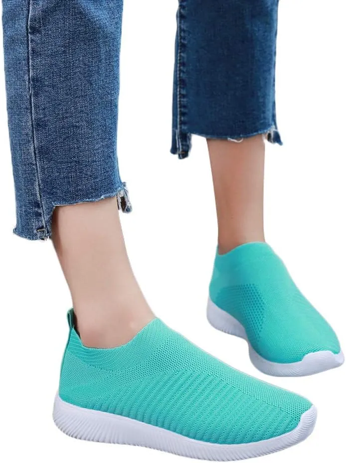 Women Running Shoes Women's Comfortable Fashion Sneakers Slip on Shoes for Women Non Slip Gym Workout Shoes