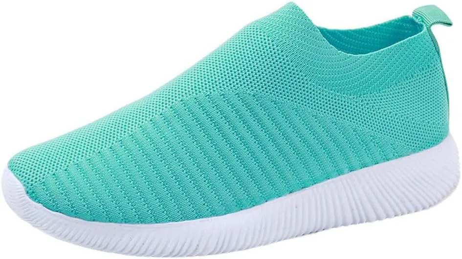 Women Running Shoes Women's Comfortable Fashion Sneakers Slip on Shoes for Women Non Slip Gym Workout Shoes
